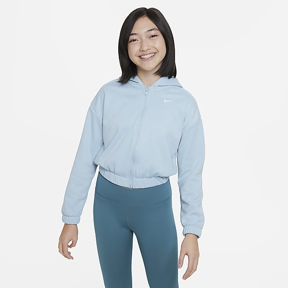 Nike therma fit hoodie blue top